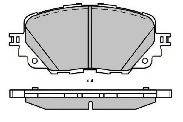 ETF 12-1719 Brake Pad Set, disc brake 121719: Buy near me in Poland at 2407.PL - Good price!
