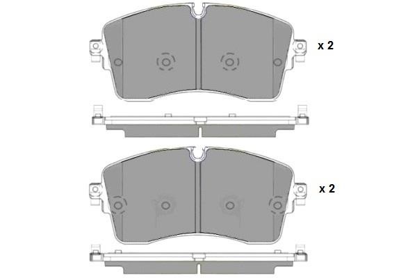 ETF 12-1733 Brake Pad Set, disc brake 121733: Buy near me in Poland at 2407.PL - Good price!
