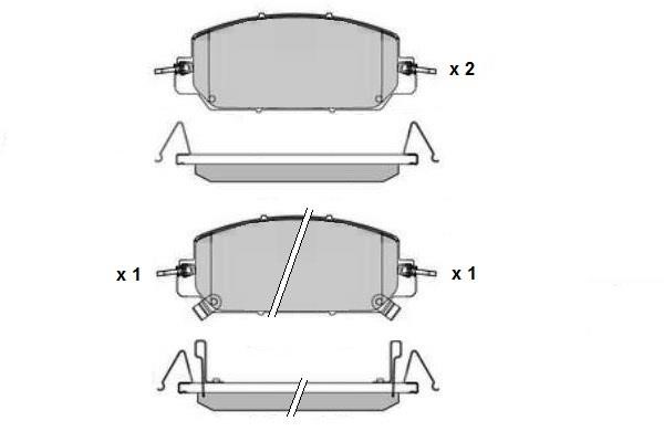 ETF 12-1771 Brake Pad Set, disc brake 121771: Buy near me in Poland at 2407.PL - Good price!