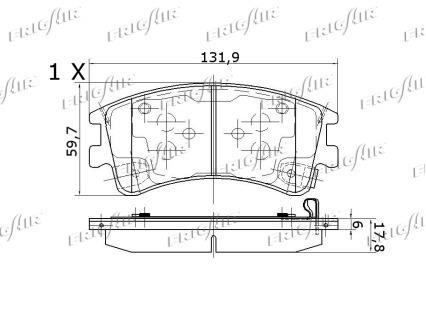 Brake Pad Set, disc brake Frig air PD27.502