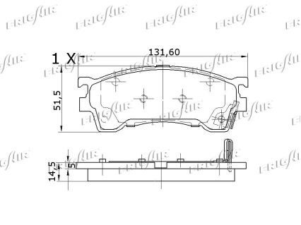 Brake Pad Set, disc brake Frig air PD27.503