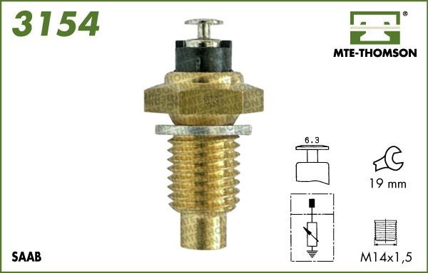 MTE-Thomson 3154 Sensor, coolant temperature 3154: Buy near me in Poland at 2407.PL - Good price!