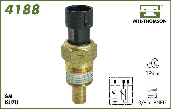 MTE-Thomson 4188 Sensor, coolant temperature 4188: Buy near me in Poland at 2407.PL - Good price!