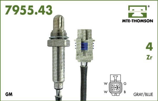 MTE-Thomson 7955.43.035 Lambda Sensor 795543035: Buy near me in Poland at 2407.PL - Good price!