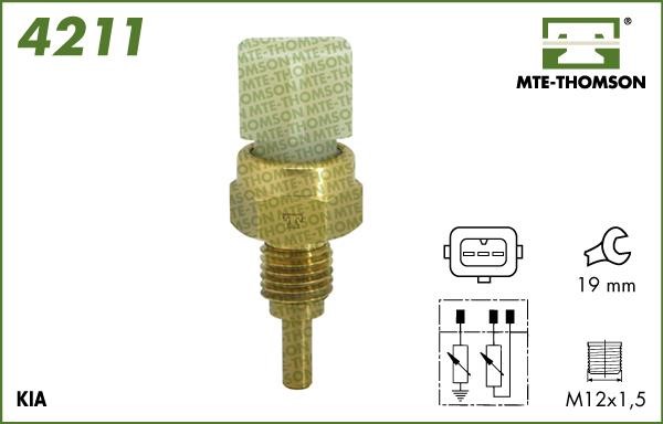 MTE-Thomson 4211 Sensor, coolant temperature 4211: Buy near me at 2407.PL in Poland at an Affordable price!