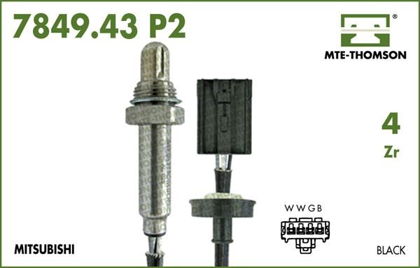MTE-Thomson 7849.43.050P2 Lambda Sensor 784943050P2: Buy near me in Poland at 2407.PL - Good price!