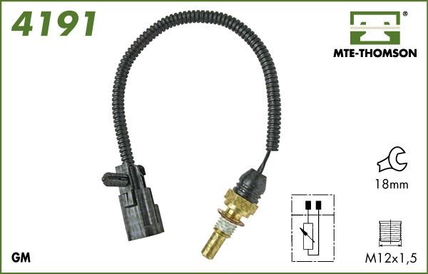 MTE-Thomson 4191 Sensor, coolant temperature 4191: Buy near me in Poland at 2407.PL - Good price!