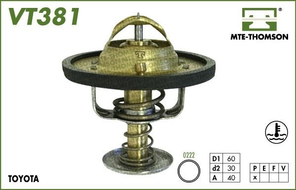MTE-Thomson VT381.82 Thermostat, coolant VT38182: Buy near me in Poland at 2407.PL - Good price!