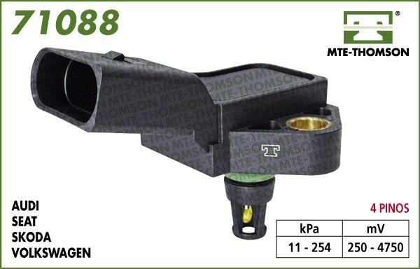 MTE-Thomson 71088 Sensor, intake manifold pressure 71088: Buy near me in Poland at 2407.PL - Good price!