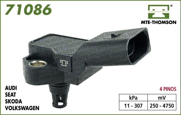 MTE-Thomson 71086 Sensor, intake manifold pressure 71086: Buy near me in Poland at 2407.PL - Good price!
