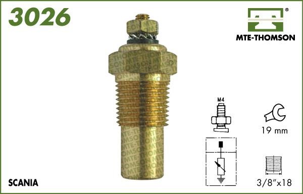 MTE-Thomson 3026 Sensor, coolant temperature 3026: Buy near me at 2407.PL in Poland at an Affordable price!