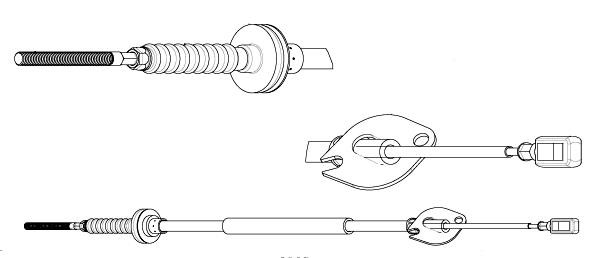 CEF FO01184 Cable Pull, clutch control FO01184: Buy near me in Poland at 2407.PL - Good price!