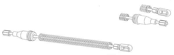 CEF OP02173 Cable Pull, parking brake OP02173: Buy near me in Poland at 2407.PL - Good price!