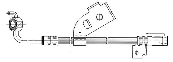 CEF 511621 Brake Hose 511621: Buy near me in Poland at 2407.PL - Good price!