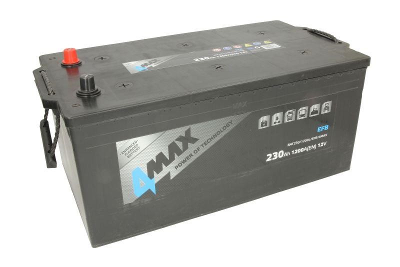 Akumulator 4max EFB 12V 230Ah 1200A(EN) L+ 4max BAT230&#x2F;1200L&#x2F;EFB&#x2F;4MAX
