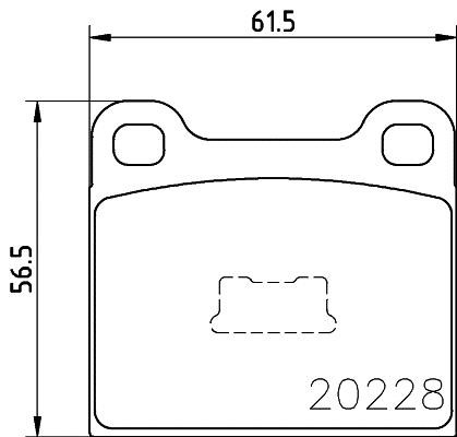 Hella 8DB 355 006-531 Brake Pad Set, disc brake 8DB355006531: Buy near me in Poland at 2407.PL - Good price!