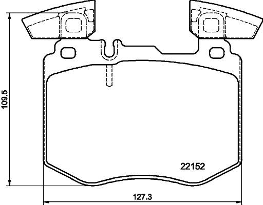 Hella 8DB 355 039-981 Гальмівні колодки, комплект 8DB355039981: Приваблива ціна - Купити у Польщі на 2407.PL!