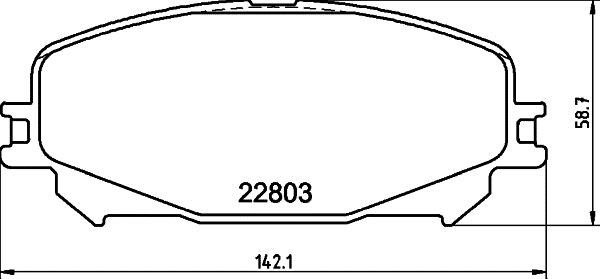 Hella 8DB 355 039-201 Brake Pad Set, disc brake 8DB355039201: Buy near me in Poland at 2407.PL - Good price!