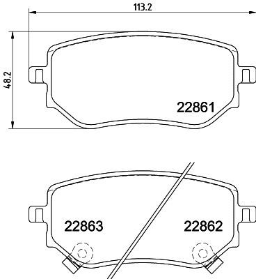 Hella 8DB 355 037-951 Тормозные колодки дисковые, комплект 8DB355037951: Отличная цена - Купить в Польше на 2407.PL!