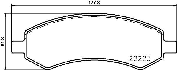 Hella 8DB 355 023-331 Brake Pad Set, disc brake 8DB355023331: Buy near me in Poland at 2407.PL - Good price!