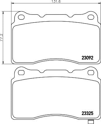 Hella 8DB 355 030-111 Scheibenbremsbeläge, Set 8DB355030111: Kaufen Sie zu einem guten Preis in Polen bei 2407.PL!