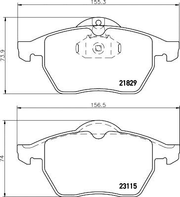 Hella 8DB 355 032-491 Гальмівні колодки, комплект 8DB355032491: Приваблива ціна - Купити у Польщі на 2407.PL!