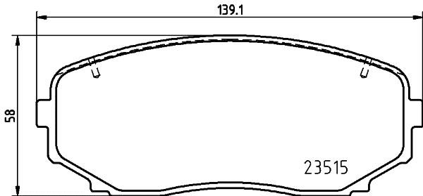 Hella 8DB 355 037-911 Klocki hamulcowe, zestaw 8DB355037911: Dobra cena w Polsce na 2407.PL - Kup Teraz!