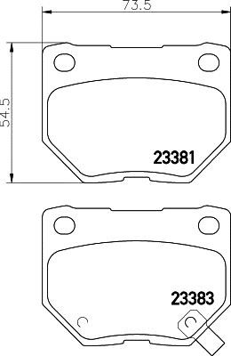 Hella 8DB 355 030-361 Гальмівні колодки, комплект 8DB355030361: Приваблива ціна - Купити у Польщі на 2407.PL!