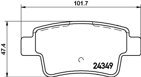 Hella 8DB 355 028-461 Brake Pad Set, disc brake 8DB355028461: Buy near me in Poland at 2407.PL - Good price!