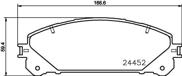 Hella 8DB 355 030-201 Brake Pad Set, disc brake 8DB355030201: Buy near me in Poland at 2407.PL - Good price!