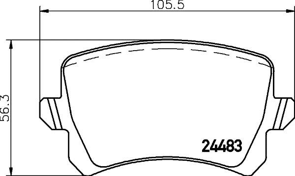 Hella 8DB 355 025-341 Klocki hamulcowe, zestaw 8DB355025341: Dobra cena w Polsce na 2407.PL - Kup Teraz!