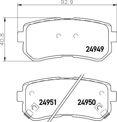 Hella 8DB 355 029-711 Klocki hamulcowe, zestaw 8DB355029711: Dobra cena w Polsce na 2407.PL - Kup Teraz!