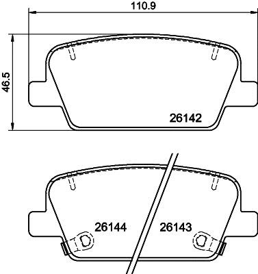 Hella 8DB 355 040-081 Scheibenbremsbeläge, Set 8DB355040081: Kaufen Sie zu einem guten Preis in Polen bei 2407.PL!