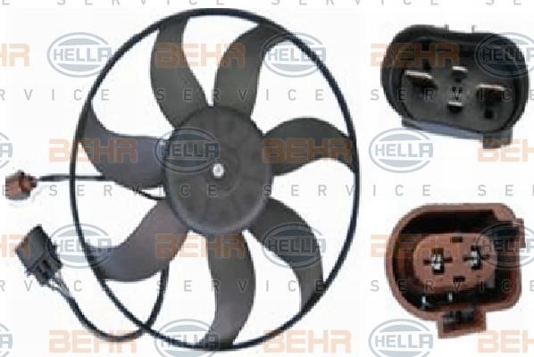 Hella 8EW 351 039-191 Hub, engine cooling fan wheel 8EW351039191: Buy near me in Poland at 2407.PL - Good price!