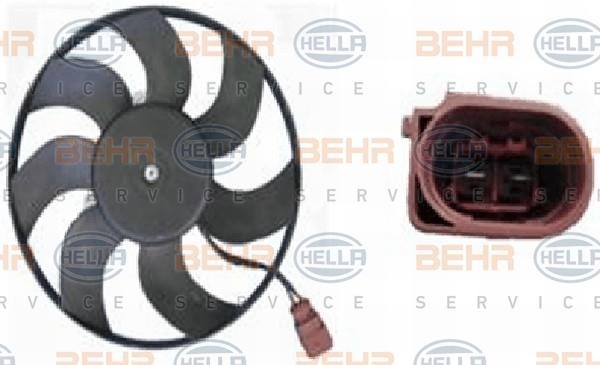 Hella 8EW 351 039-201 Hub, engine cooling fan wheel 8EW351039201: Buy near me in Poland at 2407.PL - Good price!