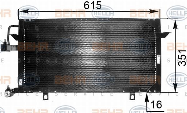 Hella 8FC 351 035-551 Радиатор кондиционера (Конденсатор) 8FC351035551: Отличная цена - Купить в Польше на 2407.PL!