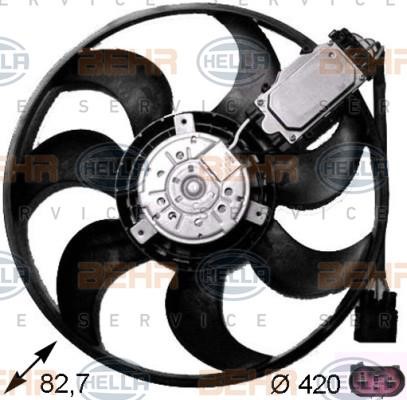 Hella 8EW 351 043-231 Fan, radiator 8EW351043231: Buy near me in Poland at 2407.PL - Good price!