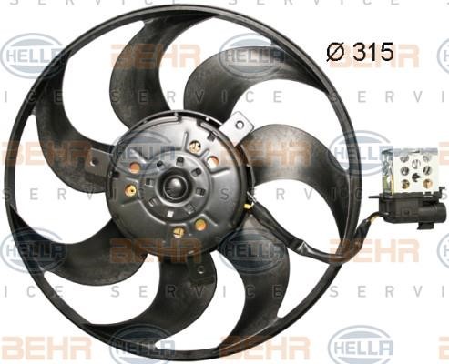 Hella 8EW 351 044-061 Fan, radiator 8EW351044061: Buy near me in Poland at 2407.PL - Good price!