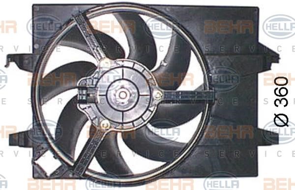 Hella 8EW 351 044-551 Вентилятор, система охолодження двигуна 8EW351044551: Приваблива ціна - Купити у Польщі на 2407.PL!