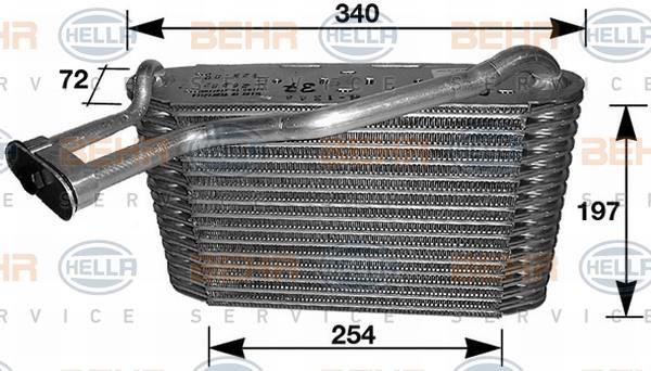 Hella 8FV 351 210-201 Air conditioner evaporator 8FV351210201: Buy near me in Poland at 2407.PL - Good price!