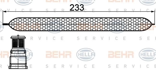 Hella 8FT 351 200-251 Осушитель кондиционера 8FT351200251: Отличная цена - Купить в Польше на 2407.PL!