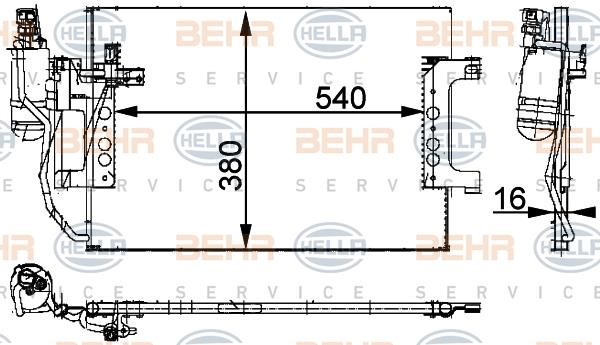 Hella 8FC 351 301-394 Cooler Module 8FC351301394: Buy near me in Poland at 2407.PL - Good price!