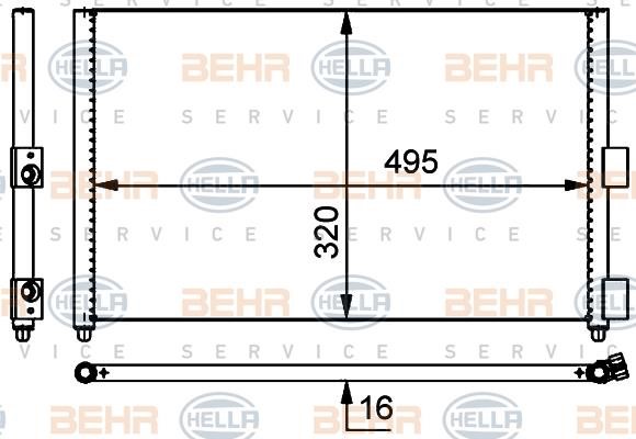 Hella 8FC 351 301-701 Cooler Module 8FC351301701: Buy near me at 2407.PL in Poland at an Affordable price!