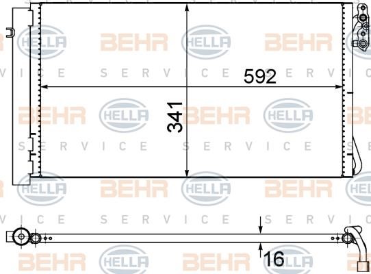 Hella 8FC 351 302-624 Cooler Module 8FC351302624: Buy near me in Poland at 2407.PL - Good price!