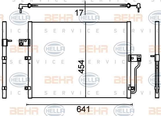 Hella 8FC 351 310-711 Радіатор кондиціонера (Конденсатор) 8FC351310711: Приваблива ціна - Купити у Польщі на 2407.PL!