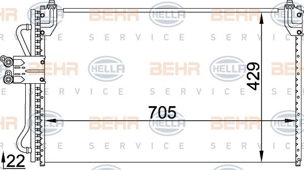 Hella 8FC 351 318-321 Радиатор кондиционера (Конденсатор) 8FC351318321: Отличная цена - Купить в Польше на 2407.PL!