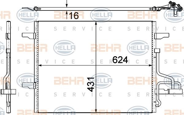 Hella 8FC 351 319-401 Cooler Module 8FC351319401: Buy near me in Poland at 2407.PL - Good price!