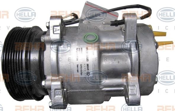 Hella 8FK 351 334-881 Compressor, air conditioning 8FK351334881: Buy near me in Poland at 2407.PL - Good price!