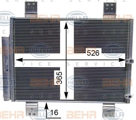 Hella 8FC 351 343-694 Радіатор кондиціонера (Конденсатор) 8FC351343694: Приваблива ціна - Купити у Польщі на 2407.PL!