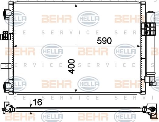 Hella 8FC 351 344-554 Cooler Module 8FC351344554: Buy near me in Poland at 2407.PL - Good price!